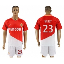 Monaco #23 Mendy Home Soccer Club Jersey
