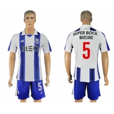 Oporto #5 Marcano Home Soccer Club Jersey
