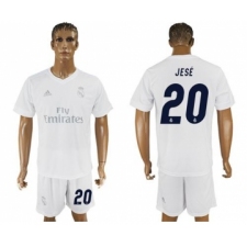 Real Madrid #20 Jese Marine Environmental Protection Home Soccer Club Jersey