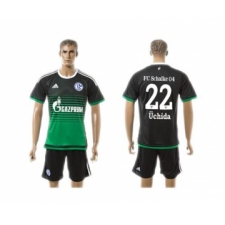 Schalke 04 #22 Uchida Away Soccer Club Jersey