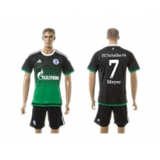 Schalke 04 #7 Meyer Away Soccer Club Jersey
