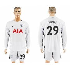 Tottenham Hotspur #29 Winks Home Long Sleeves Soccer Club Jersey