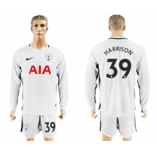 Tottenham Hotspur #39 Harrison Home Long Sleeves Soccer Club Jersey