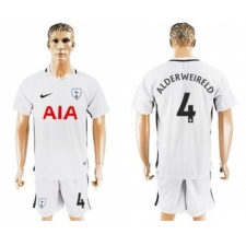Tottenham Hotspur #4 Alderweireld White Home Soccer Club Jersey