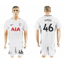 Tottenham Hotspur #46 Amos White Home Soccer Club Jersey