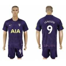 Tottenham Hotspur #9 Janssen Sec Away Soccer Club Jersey