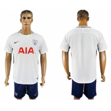 Tottenham Hotspur Blank White Blue Soccer Club Jersey
