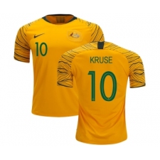 Australia #10 Kruse Home Soccer Country Jersey