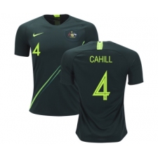 Australia #4 Cahill Away Soccer Country Jersey