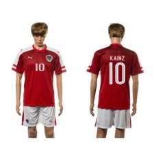 Austria #10 Kainz Red Home Soccer Country Jersey