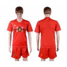 Belgium Blank Red Soccer Country Jersey