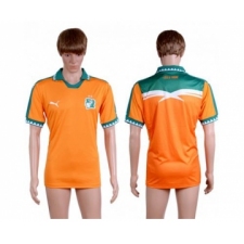 Cote d'lvoire Blank Home Soccer Country Jersey