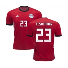 Egypt #23 Elshenawy Red Home Soccer Country Jersey