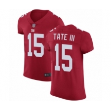 Men's New York Giants #15 Golden Tate III Red Alternate Vapor Untouchable Elite Player Football Jersey