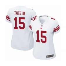 Women's New York Giants #15 Golden Tate III Game White Football Jersey