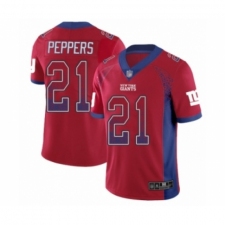Youth New York Giants #21 Jabrill Peppers Limited Red Rush Drift Fashion Football Jersey
