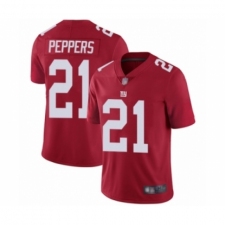Youth New York Giants #21 Jabrill Peppers Red Alternate Vapor Untouchable Limited Player Football Jersey
