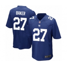 Men's New York Giants #27 Deandre Baker Game Royal Blue Team Color Football Jersey