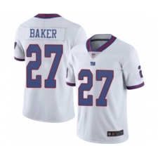 Men's New York Giants #27 Deandre Baker Limited White Rush Vapor Untouchable Football Jersey