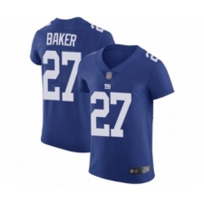 Men's New York Giants #27 Deandre Baker Royal Blue Team Color Vapor Untouchable Elite Player Football Jersey
