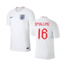England #16 Smalling Home Thai Version Soccer Country Jersey