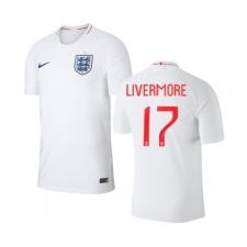 England #17 Livermore Home Thai Version Soccer Country Jersey