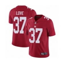 Men's New York Giants #37 Julian Love Red Alternate Vapor Untouchable Limited Player Football Jersey