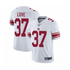 Youth New York Giants #37 Julian Love White Vapor Untouchable Limited Player Football Jersey