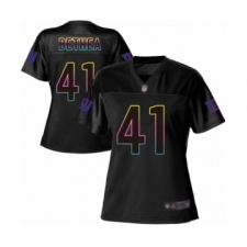 Women's New York Giants #41 Antoine Bethea Game Black Fashion Football Jersey