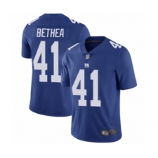 Youth New York Giants #41 Antoine Bethea Royal Blue Team Color Vapor Untouchable Limited Player Football Jersey