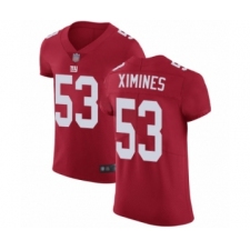 Men's New York Giants #53 Oshane Ximines Red Alternate Vapor Untouchable Elite Player Football Jersey