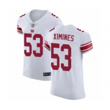 Men's New York Giants #53 Oshane Ximines White Vapor Untouchable Elite Player Football Jersey