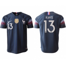 France #13 Kante Home Thai Version Soccer Country Jersey