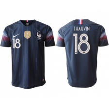 France #18 Thauvin Home Thai Version Soccer Country Jersey