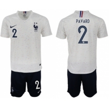 France #2 Pavard Away Soccer Country Jersey