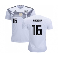 Germany #16 Rudiger White Home Soccer Country Jersey