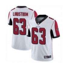 Men's Atlanta Falcons #63 Chris Lindstrom White Vapor Untouchable Limited Player Football Jersey