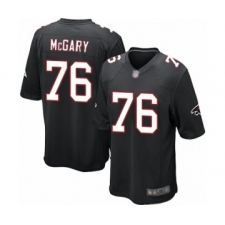 Men's Atlanta Falcons #76 Kaleb McGary Game Black Alternate Football Jersey