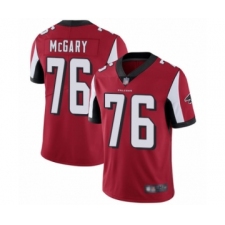 Men's Atlanta Falcons #76 Kaleb McGary Red Team Color Vapor Untouchable Limited Player Football Jersey