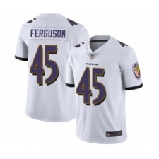 Men's Baltimore Ravens #45 Jaylon Ferguson White Vapor Untouchable Limited Player Football Jersey