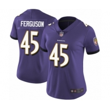 Women's Baltimore Ravens #45 Jaylon Ferguson Purple Team Color Vapor Untouchable Limited Player Football Jersey