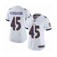 Women's Baltimore Ravens #45 Jaylon Ferguson White Vapor Untouchable Limited Player Football Jersey