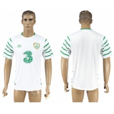 Ireland Blank White Away Soccer Country Jersey