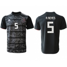 Mexico #5 A.Reyes Black Soccer Country Jersey