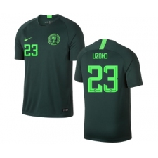 Nigeria #23 UZOHO Away Soccer Country Jersey
