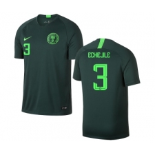 Nigeria #3 ECHIEJILE Away Soccer Country Jersey