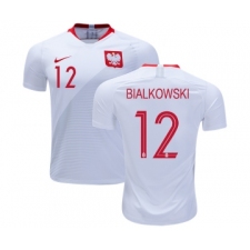 Poland #12 BIALKOWSKI Home Soccer Country Jersey