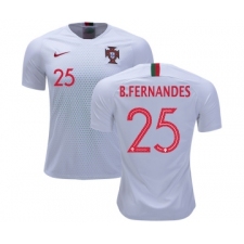 Portugal #25 B.Fernandes Away Soccer Country Jersey