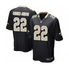 Men's New Orleans Saints #22 Chauncey Gardner-Johnson Game Black Team Color Football Jersey