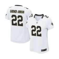 Women's New Orleans Saints #22 Chauncey Gardner-Johnson Game White Football Jersey